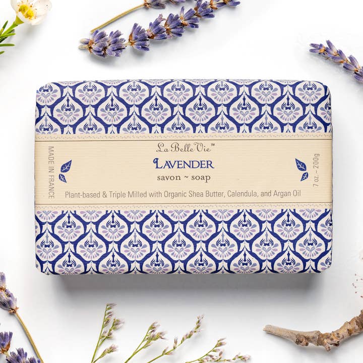 Lavender Soap by La Belle Vie- 7oz/ 200g for wholesale by Ton Savon Inc