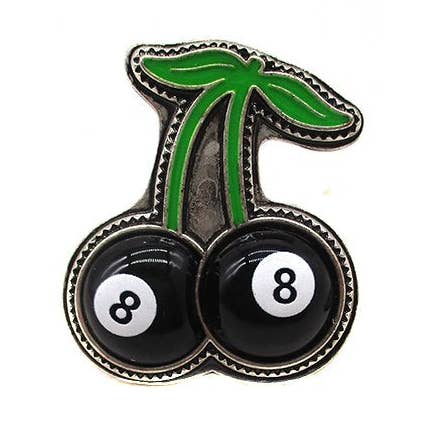 Anello a polsino con ciliegia 8 Ball per la vendita all'ingrosso da parte di Snowing West