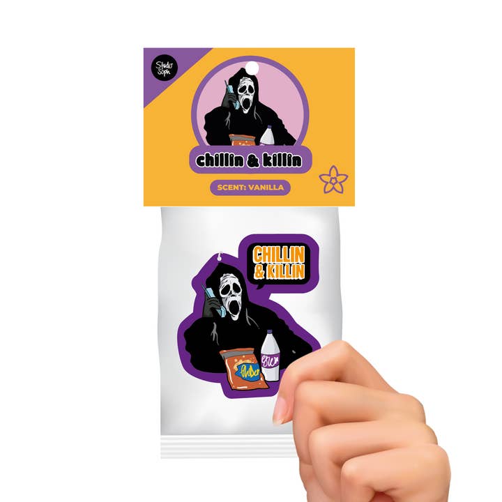Studio Soph (We Pay Your Import Fees - We Ship DDP) - Wholesale Car Freshener - Women's - Chillin & Killin Halloween Air Freshener0