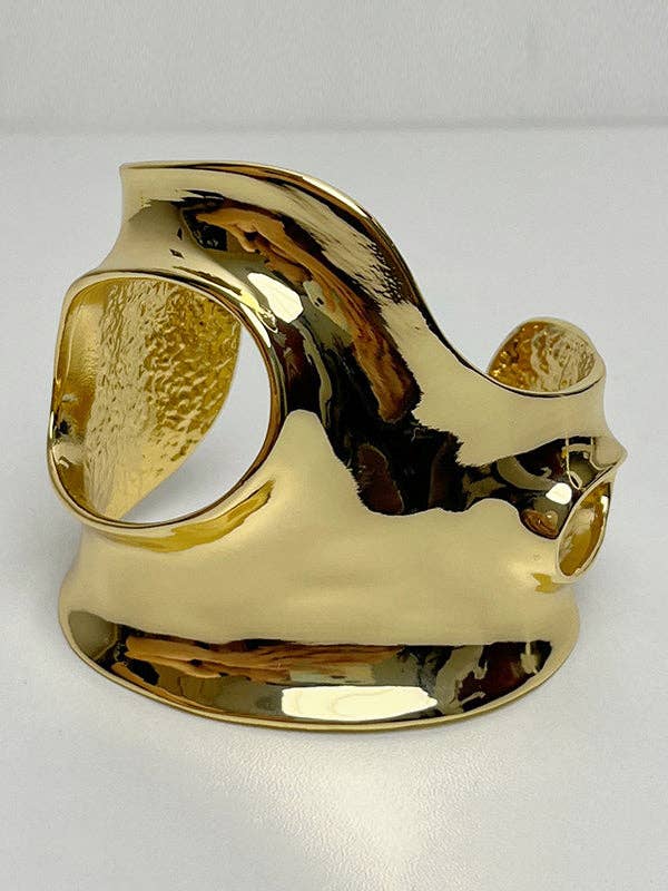 Sheer Trend – Engroshandel Manchetarmbånd – Geometrisk hul ringent armbånd tilbehør2