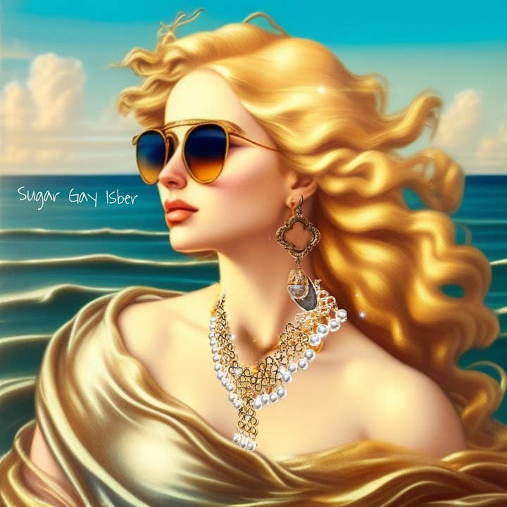 Gay Isber Designs - Wholesale Dangle earrings - Gold Plated Elegant Vintage Cream Pearl Drop Earrings 3 inch Long USA Made by Sugar Gay Isber unisex-adult Bridal Other colors available3