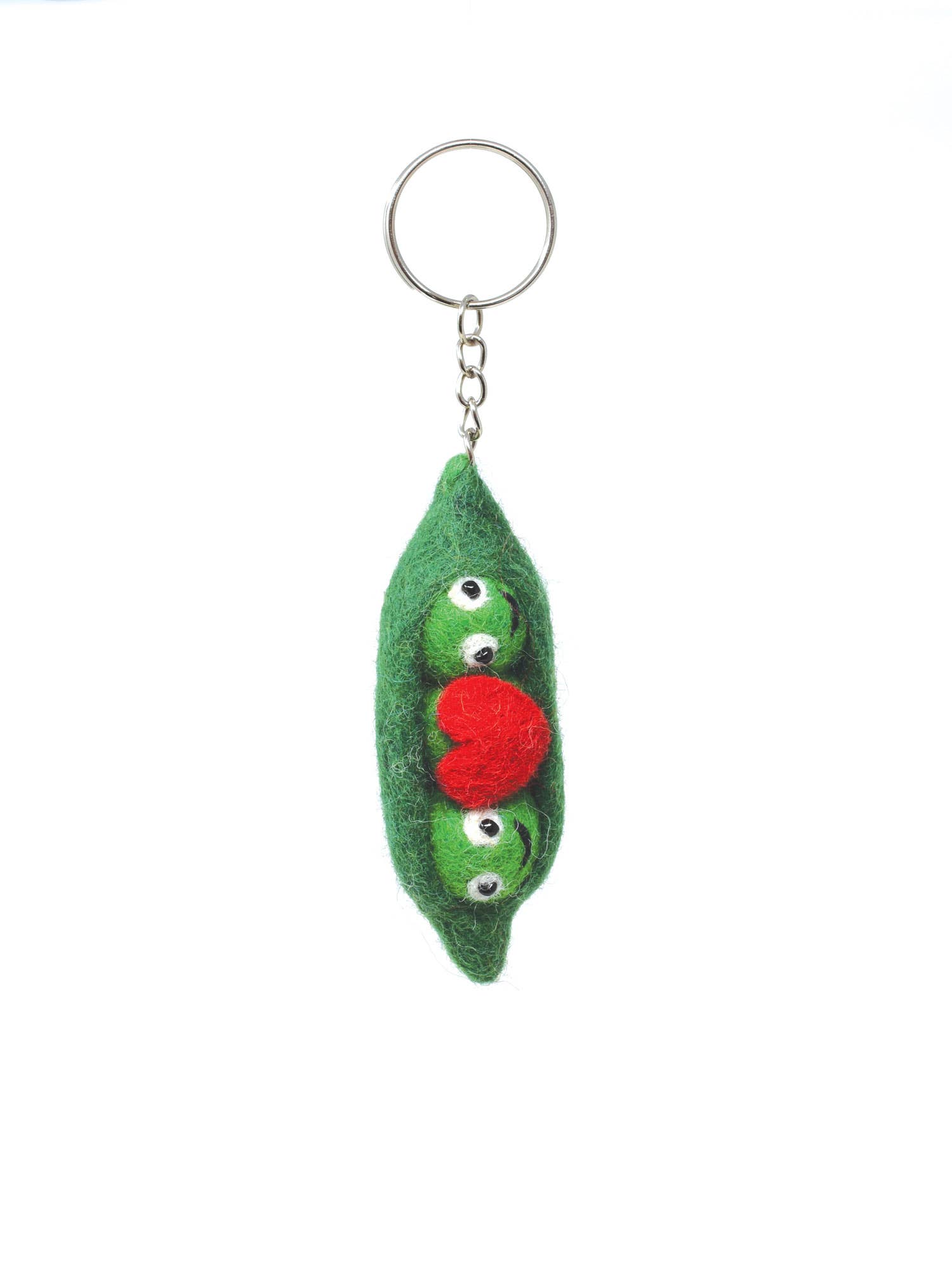 Black Yak Ltd - Wholesale Keychain - Unisex - Felt Keychain - 2 Peas In A Pod Felt Keyring, Bag Charm4