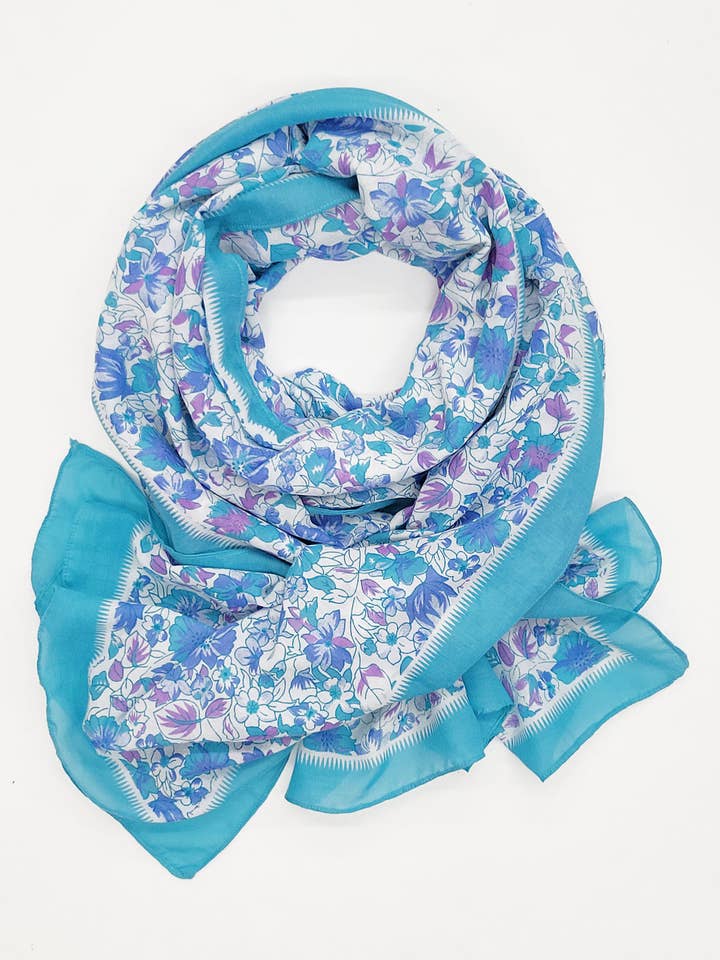 Cachecol com estampa floral floral/Xail/Vestido Hinter/Sarong  por atacado de Raj Trading & Imports (USA) Inc.