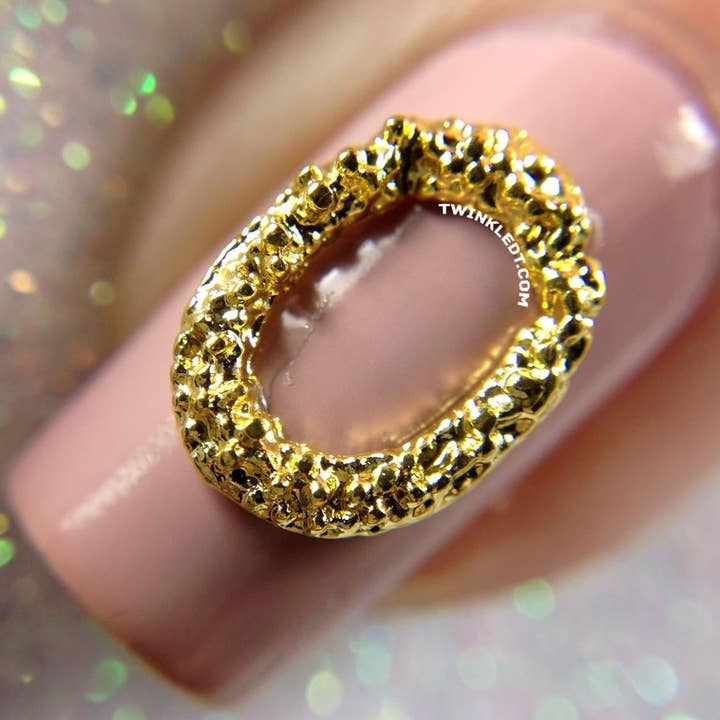 Charme de moldura dourada por atacado de Twinkled T