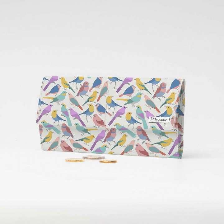 CHIT CHAT Tyvek® Pappwallet XL/Portafoglio pochette per la vendita all'ingrosso da parte di I Like Paper