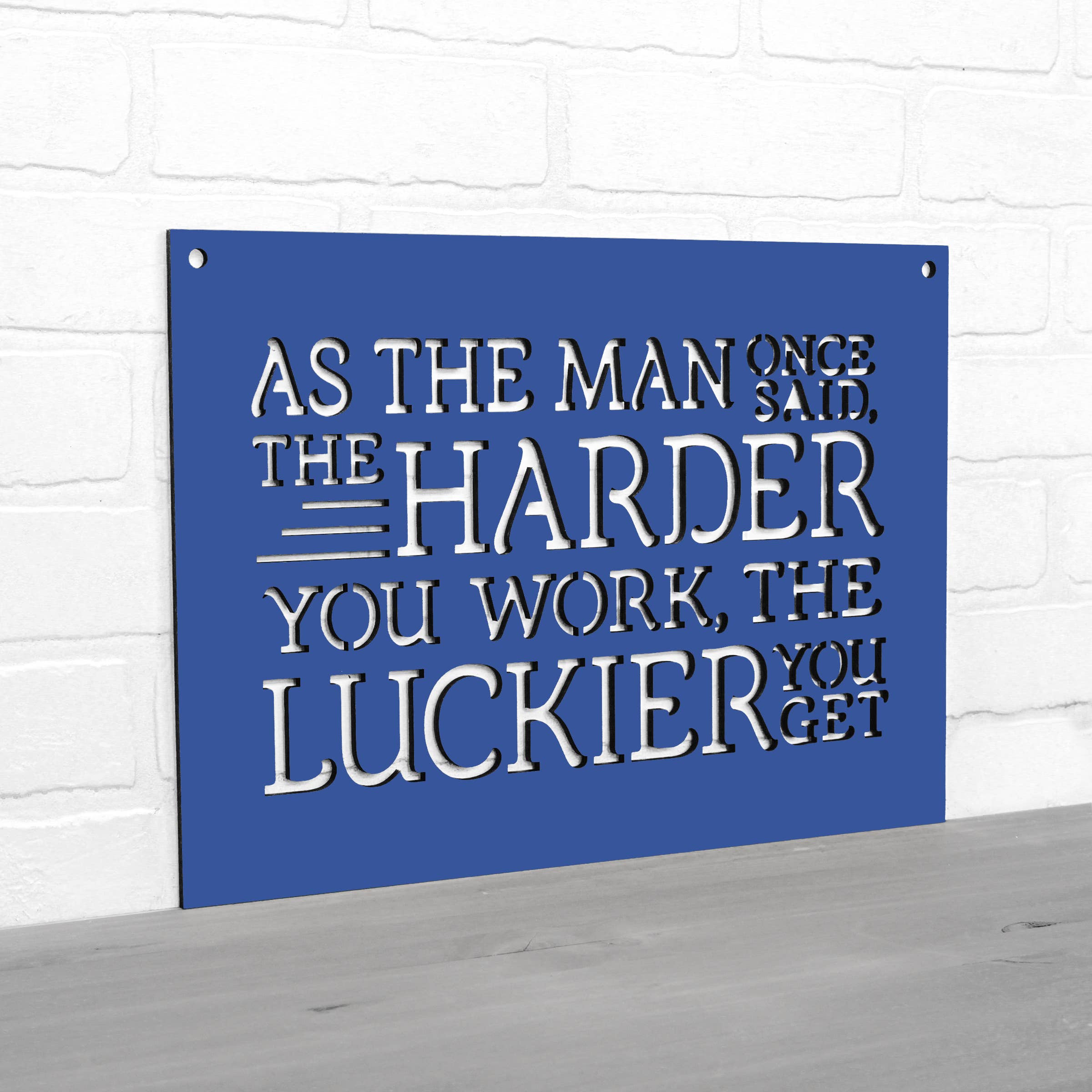 Spunky Fluff - Wholesale Wall Sign - As The Man Once Said Ted Lasso Wooden Quote Sign7