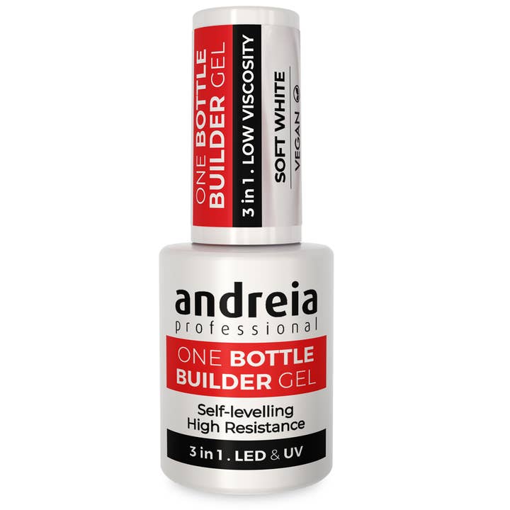 Andreia Professional - One Bottle Builder Gel 3 en 1 - Soft White pour la vente par Andreia Professional