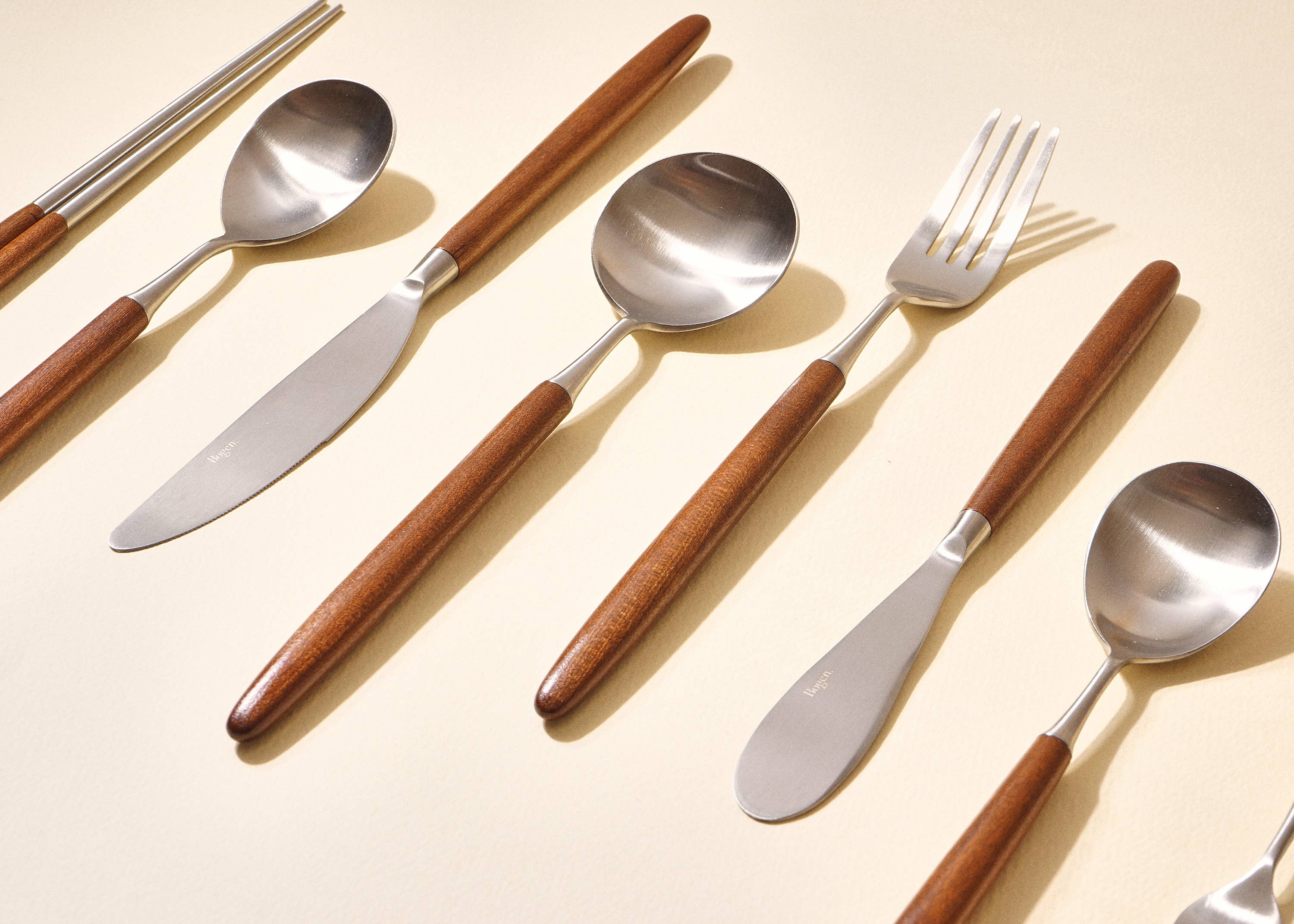 Korea Table - Wholesale Assorted Cutlery Set - Honey Maple Cutlery28