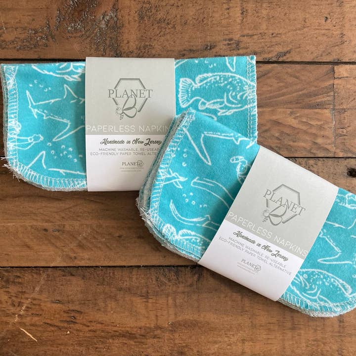 Serviettes sans papier - Créatures marines pour la vente par Planet B, Inc.