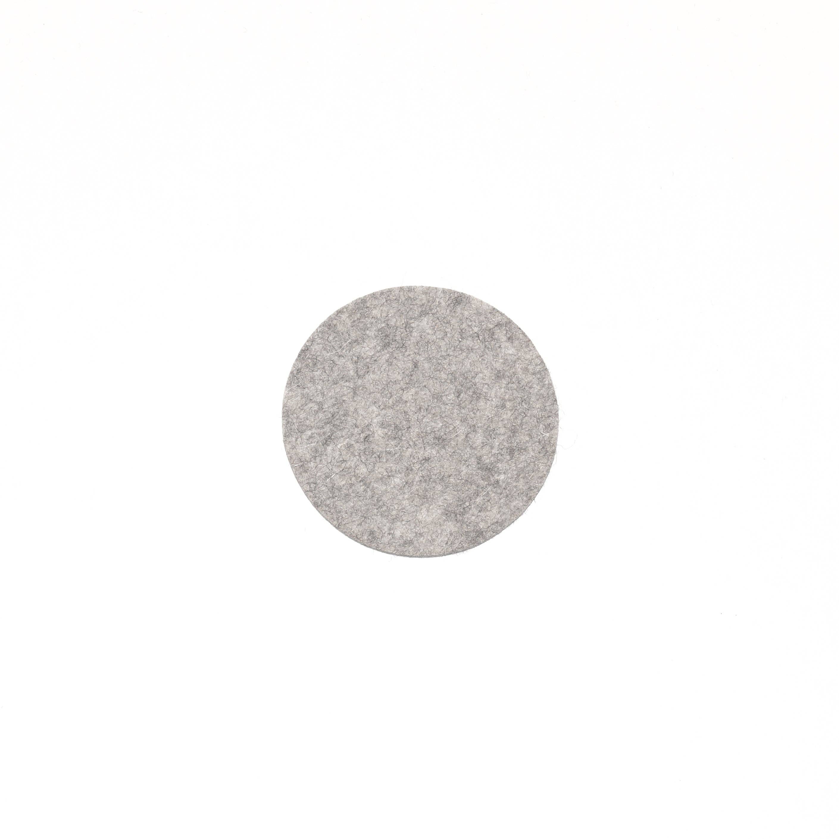 Parkhaus Felt - Wholesale Coasters - Round Coaster in 011 Light Grey Melange, 10cm