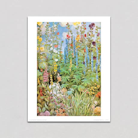 Caché dans le jardin - Jessie Willcox Smith Print pour la vente par Laughing Elephant