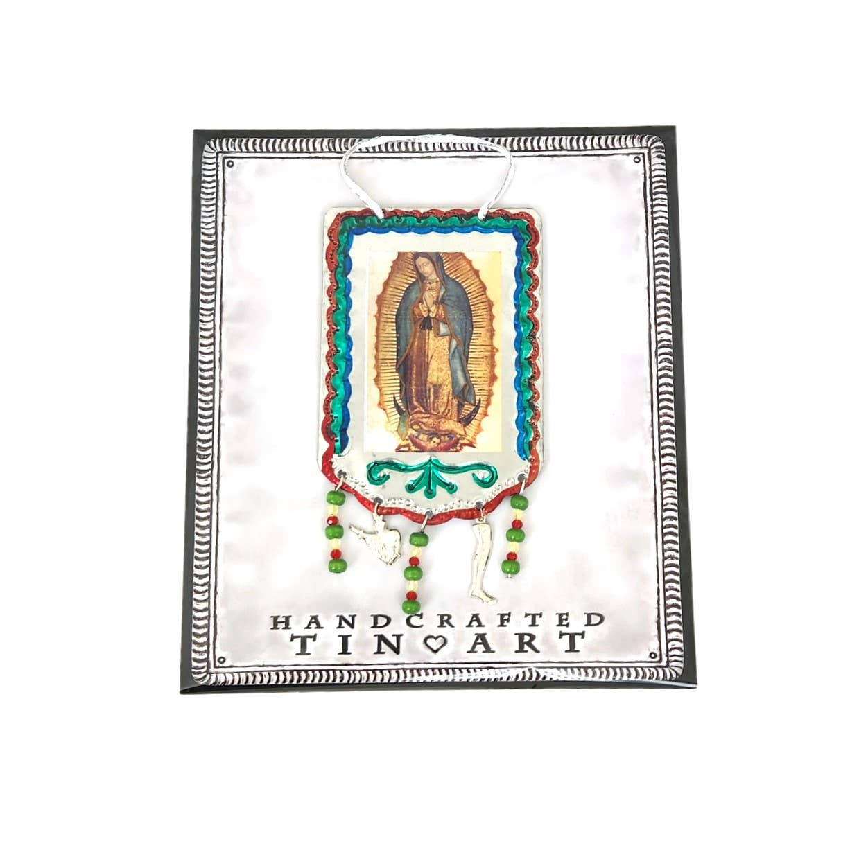 Sedona Spirit - Wholesale Ornament - Blikken banierornament met Guadalupe-afbeeldingen2