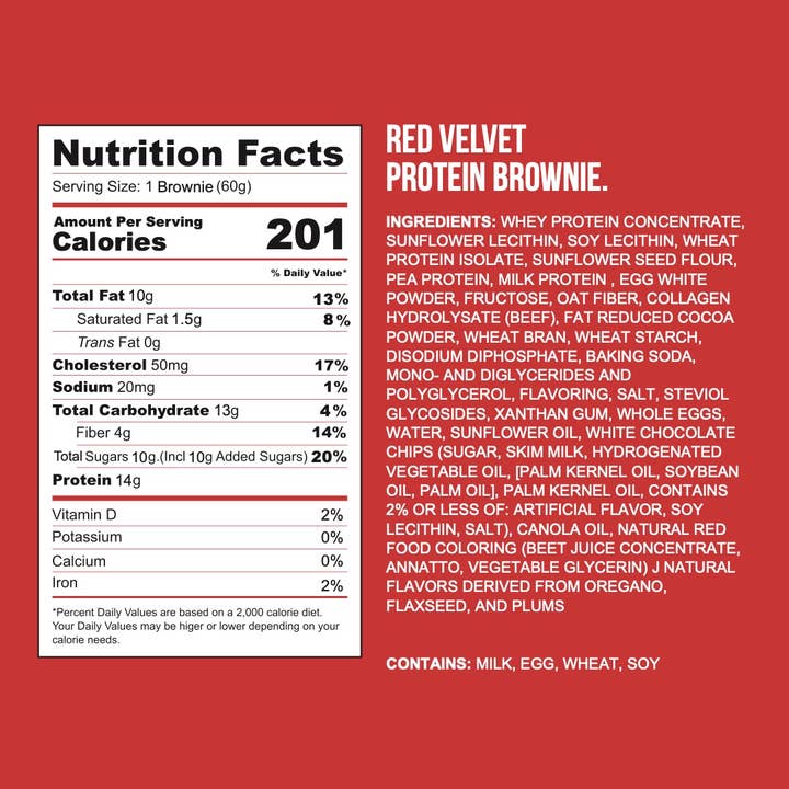 Eat Me Guilt Free - Wholesale Brownie - Red Velvet Brownie