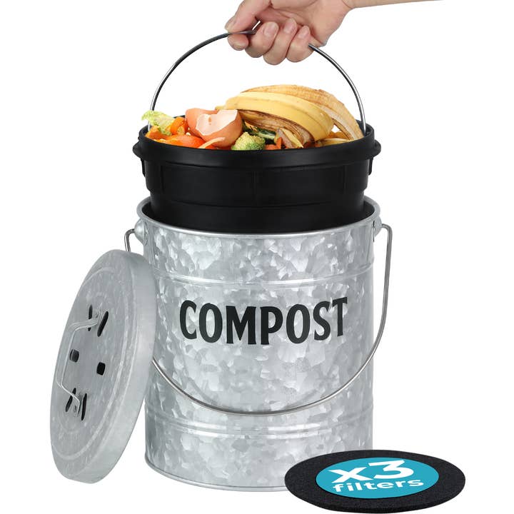 Compost Pail For Kitchen Counter by Saratoga Home for wholesale by Saratoga Home