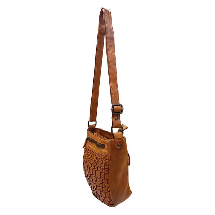 Arrigo - Wholesale Crossbody Bag - Women's - Arrigo Braided Leather Crossbody Shoulder Bag - 4 Colours8