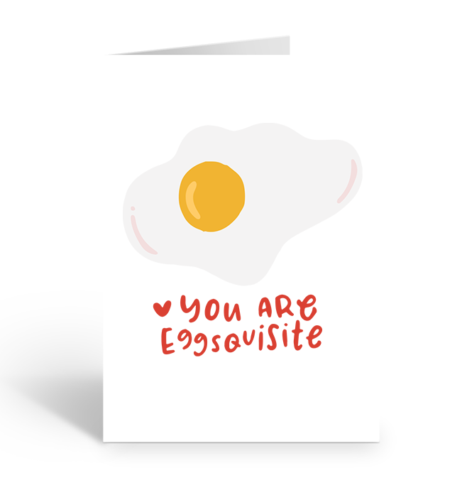 Two Brides Presents – wholesale Love card – YOU ARE EGGSQUISITE Greeting Card1