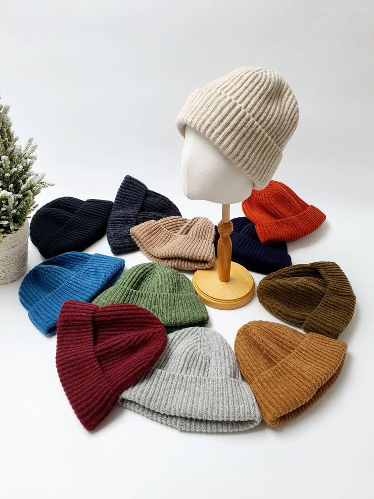 Comfortarians - Vendita all'ingrosso Berretto - Donna - Cappello Basic in 100% Lana Merino2