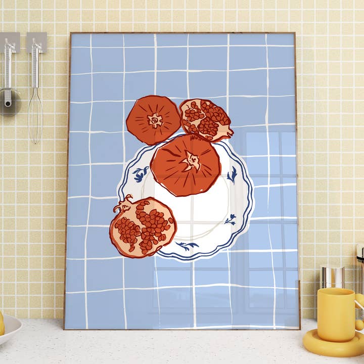 Pomegranate Kitchen Poster for wholesale by House of Saturn