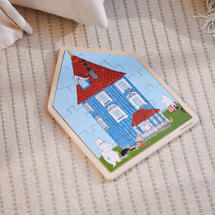 Barbo Toys – wholesale Pussel - Barn – Mumin - Träpussel för bebisar - Hus