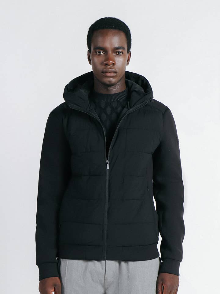 DOUBLE FABRIC JACKET WITH HOOD for wholesale by SONNY BONO