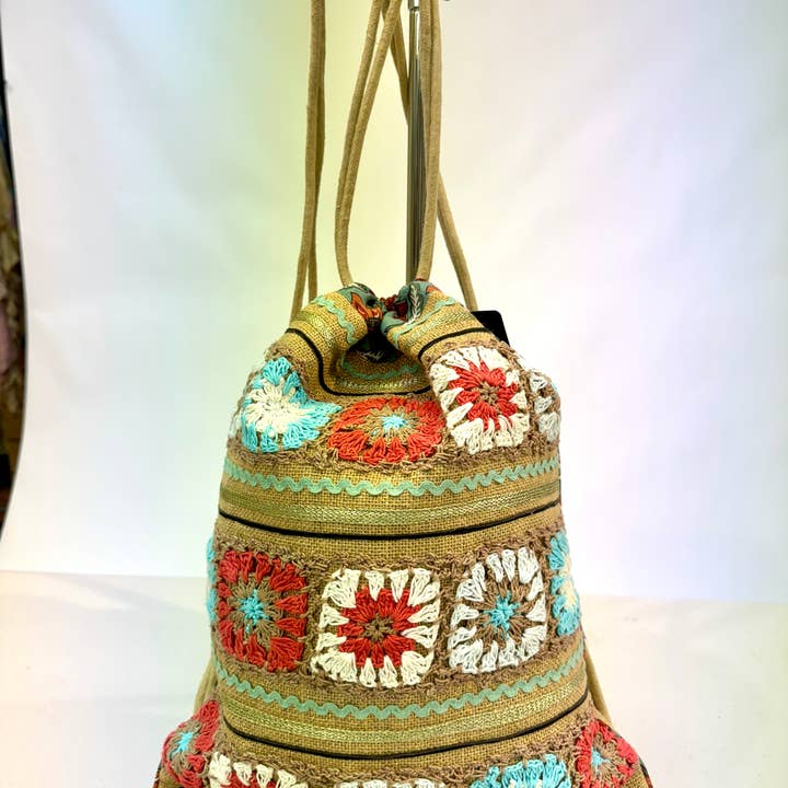 Ranee's Accessories - Wholesale Backpack - Women's - Crochet bag pack sac