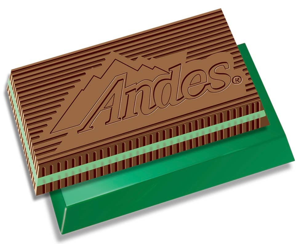 O'Shea's Candies Sweet Shop - Wholesale Chocolate - Nostalgic 1950 Andes Crème De Menthe 🍃 240 CT Counter Tub3