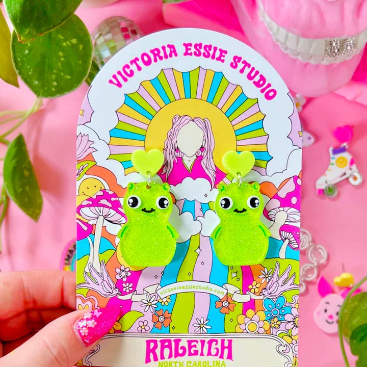 Victoria Essie Studio - Wholesale Dangle Earrings - Kawaii Kuchi Kopi Bob Burgers Earrings0