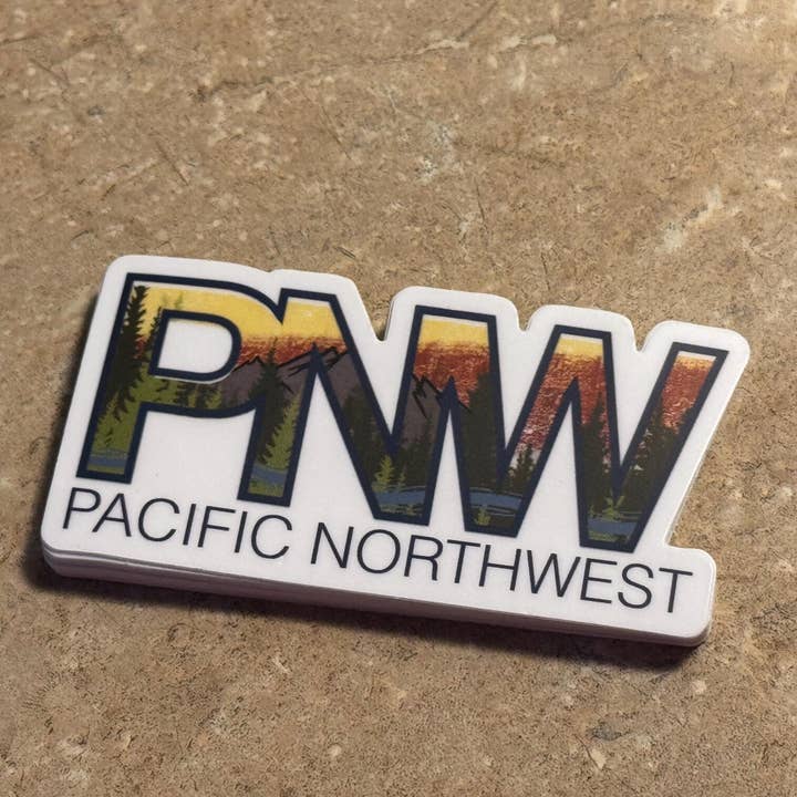 Beth Ann Erickson Designs - Wholesale Sticker - PNW Stickers Water Bottle, Pacific Northwest Sticker