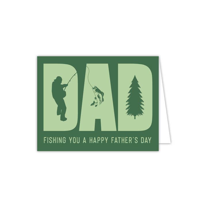 Tarjeta de felicitación de Papá Fishing You a Happy Father's Day para venta al por mayor de RosanneBeck Collections