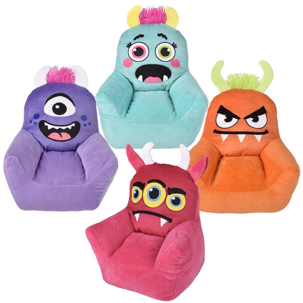 La Luna Bella - Toys - Wholesale Stuffed/Plush Toy - Kids & Baby - 8" Mini Plush Monster Chair - LLB Toys0