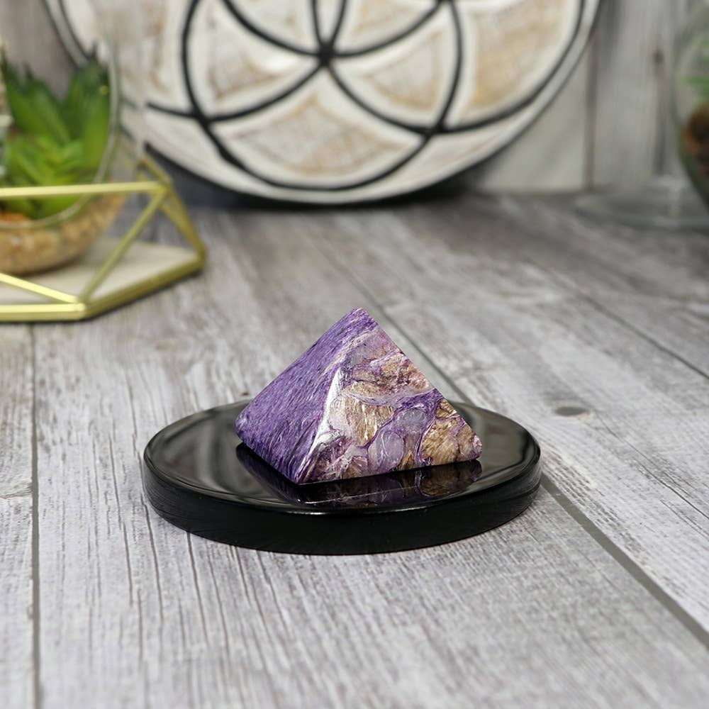 Natures Artifacts Inc - Wholesale Spiritual Stone/Crystal - Charoite Pyramid AAA Grade - Russain Charoite Crystal5