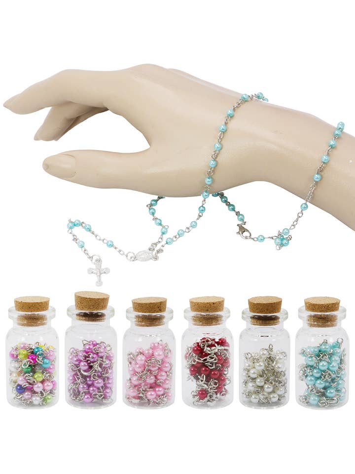 True Cross Multi Prayer Beads Rosary Necklace for wholesale by Cap Zone