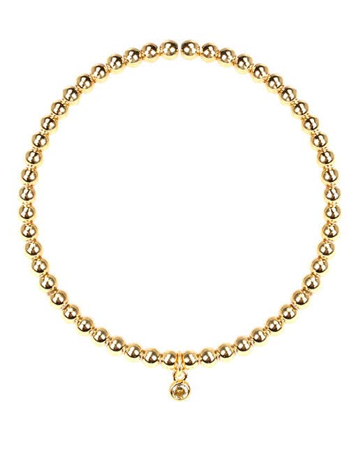 Nette Road Wholesale - Wholesale Charm/Dangle Bracelet - Tiny Crystal Charm Stretch Bracelet4