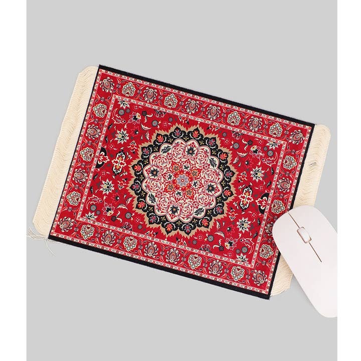 RED ORIENTAL STYLE RUG MOUSE PAD for wholesale by Girly