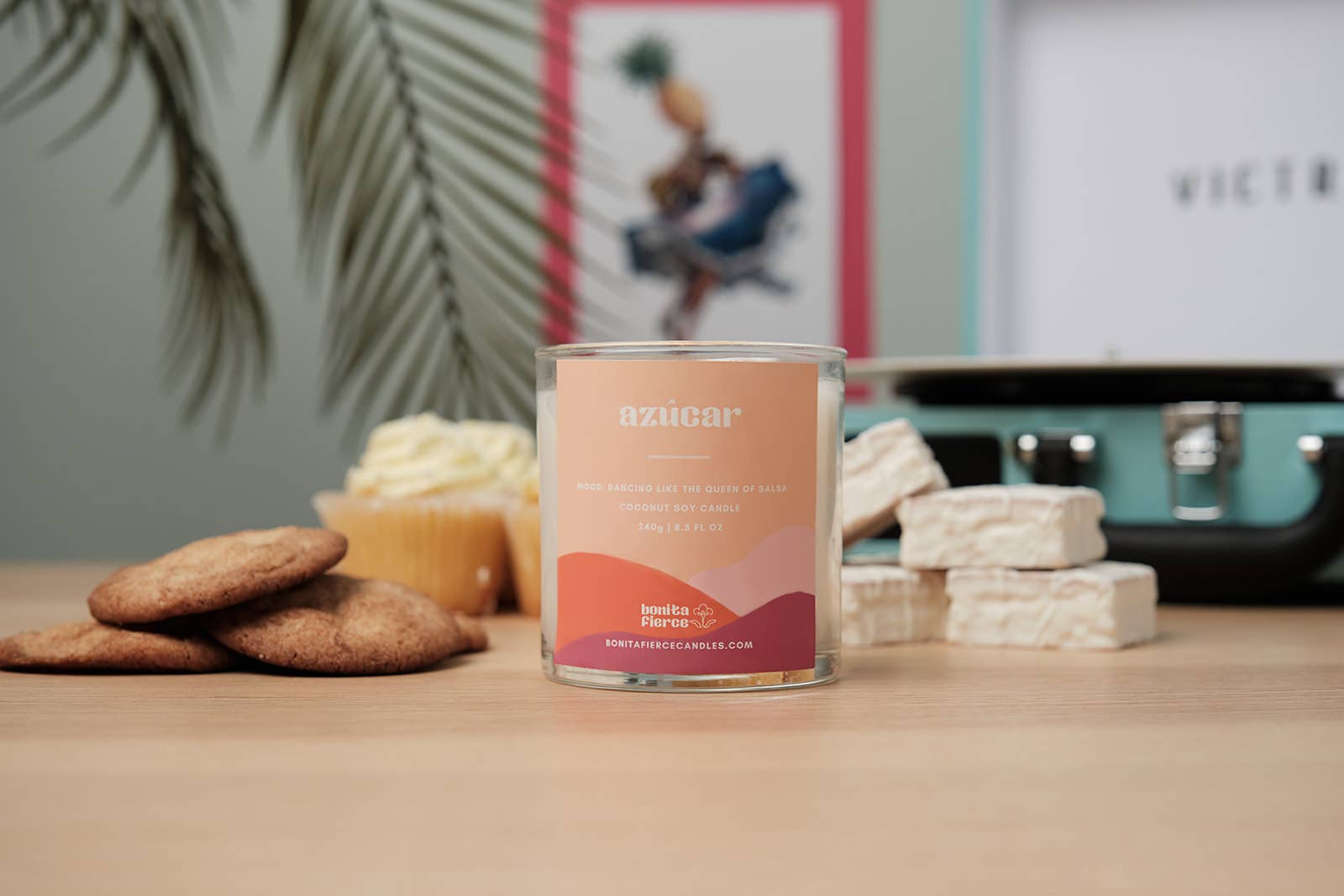 Bonita Fierce Candles - Vente Bougie en bocal - Bougie Azúcar | Bougie à la cannelle, au sucre et à la vanille1