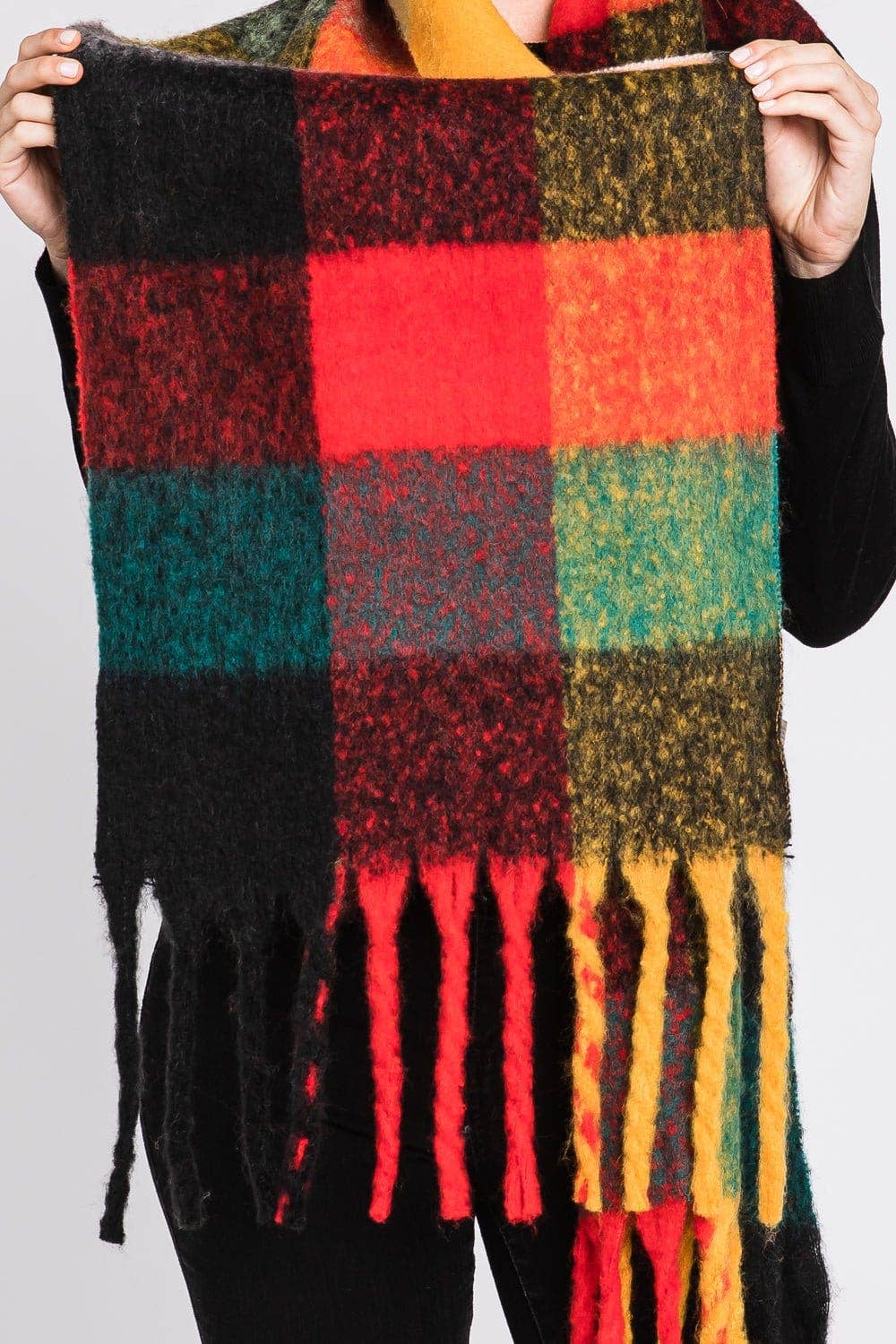 MiMi Wholesale - Wholesale Scarf - Women's - MS0310 Blake Multi Color Plaid Scarf10