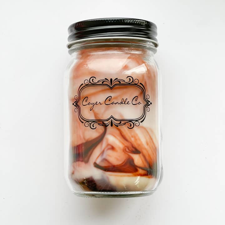 Coyer Candle Co. - Wholesale Jar/Filled Candle - 16 oz Pint Mason Jar Candles - Winter & Christmas Collection