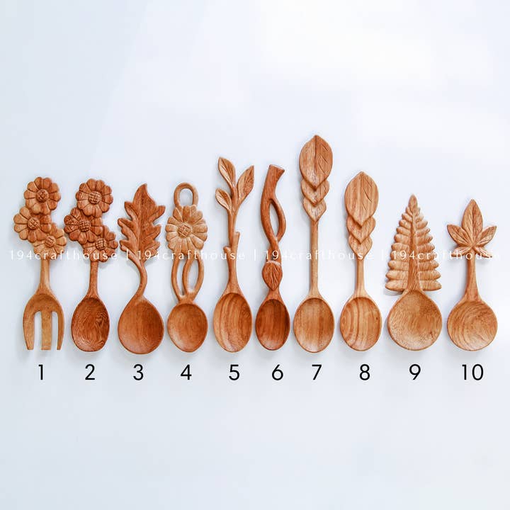 194 Craft House - Wholesale Measuring spoon - Rustic Wooden Spoon - Home Decor and Gifts14