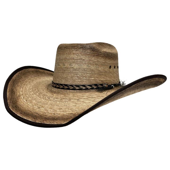TAN Mexican Palm Cowboy Hat - Laredo for wholesale on Faire