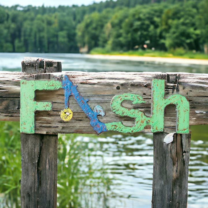 Whimsies - Wholesale Magnet - Fish magnet lake eco friendly sport cabin lodge Michigan USA0