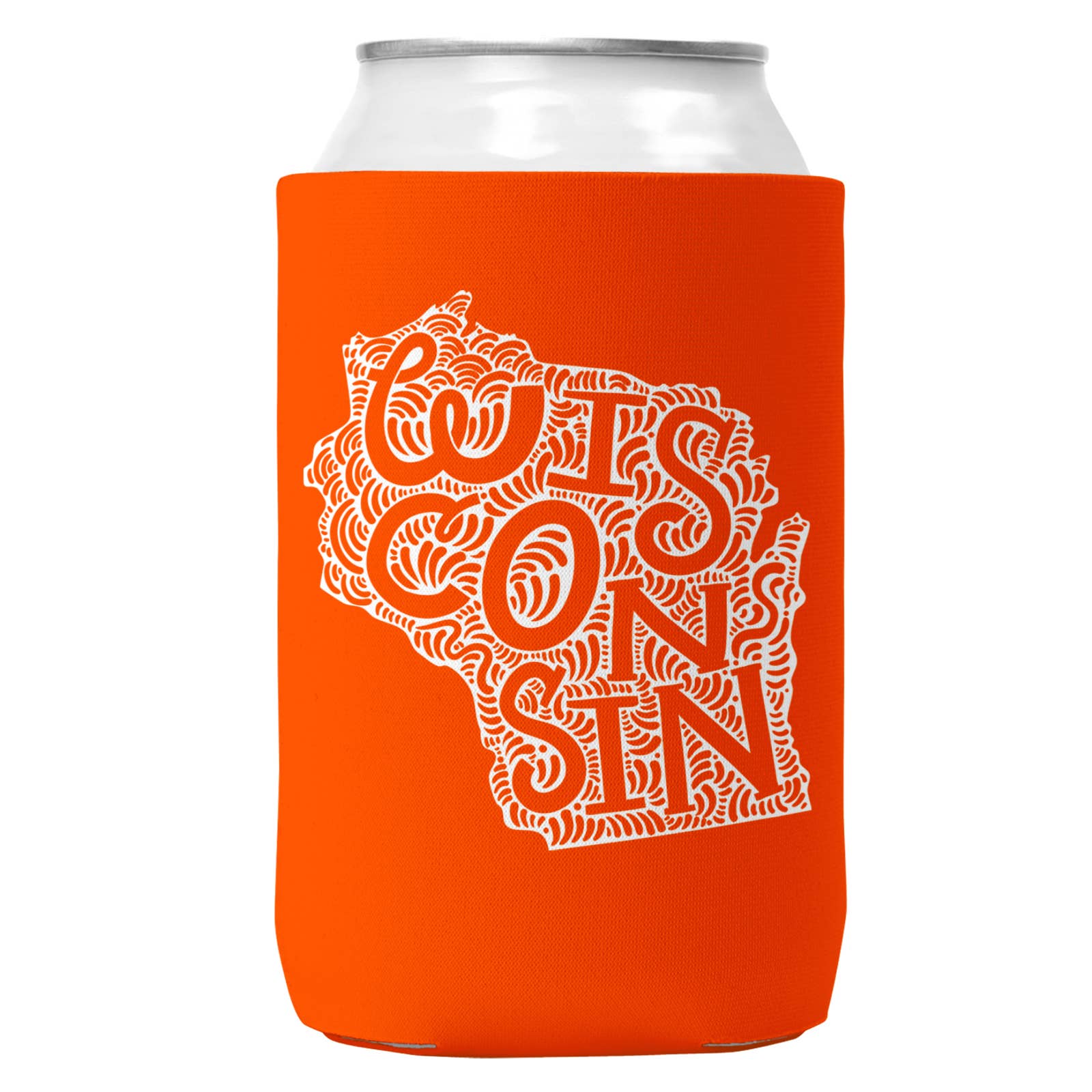 Wi-Wear - Wholesale Drink Huggers & Koozies - Wisconsin Can Coozie/Cooler for 12oz Cans5