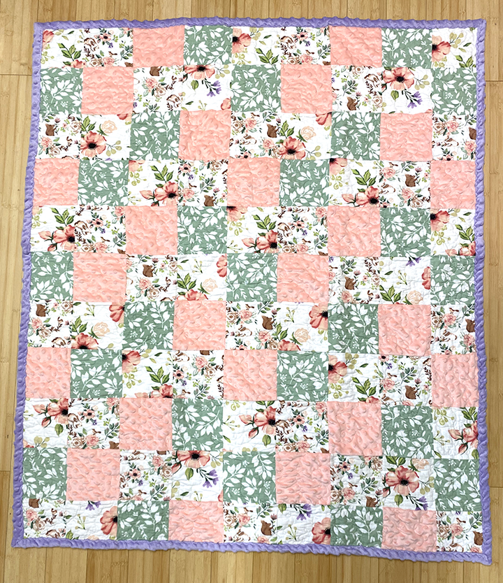 Wetona’s Handmade - Wholesale Quilt - Kids & Baby - Floral Woodland Baby Quilt2