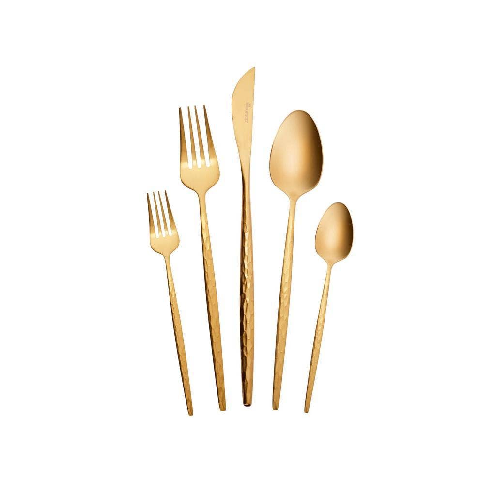 Misterchef - Wholesale Flatware Set - Luxury Gold Cutlery Set 30 pcs, 18/10 Stainless Steel0