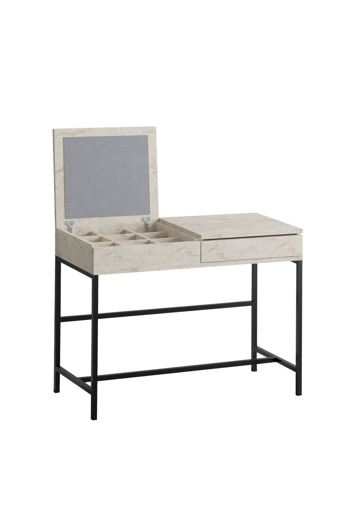 Biggbrands GmbH - Wholesale Slaapkamermeubilair - Decormet Linda Kaptafel Travertin2