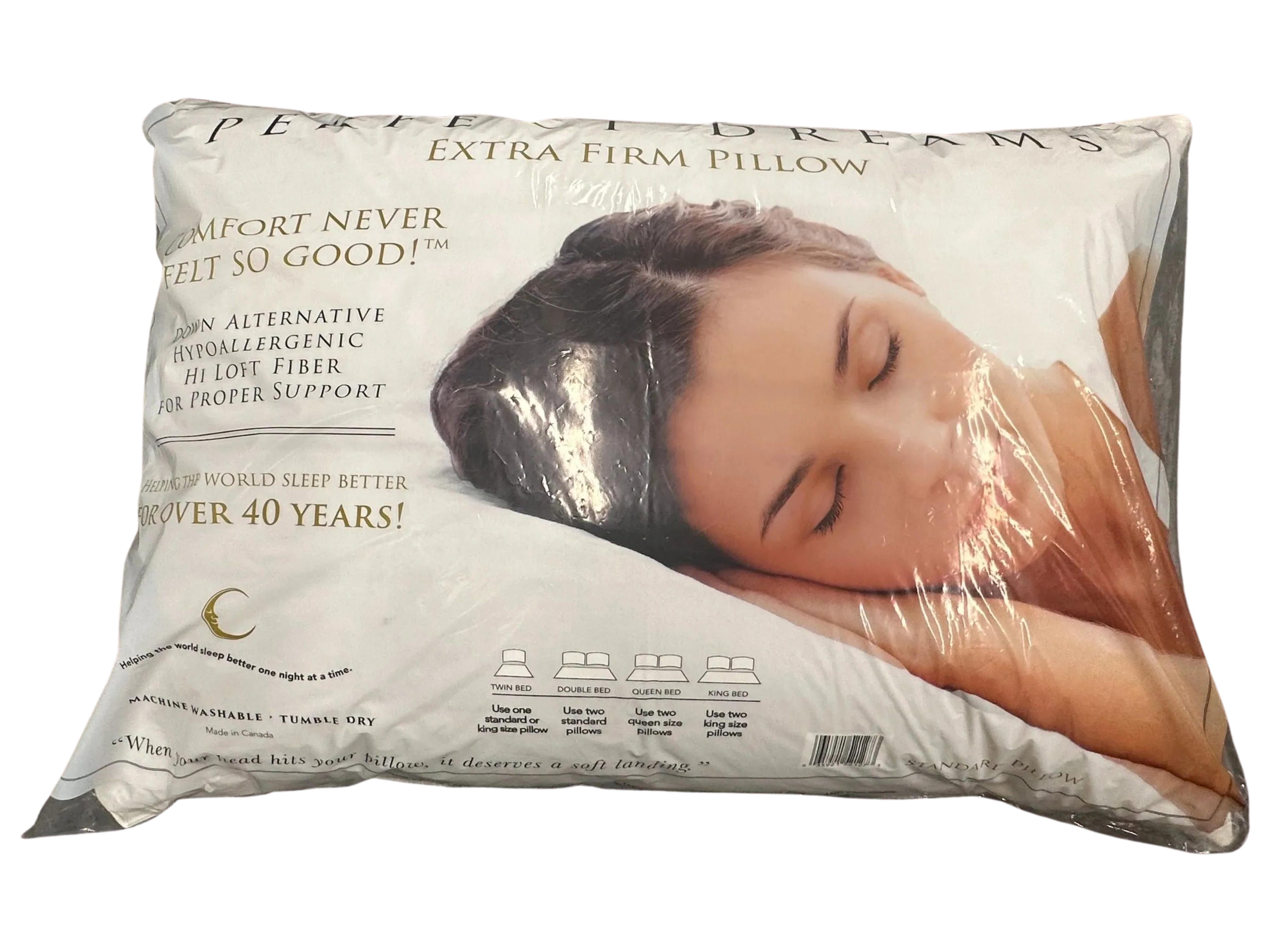 Borden Textile - Wholesale Bedding Pillow - Standard Perfect Dreams Extra Frim Garneted Pillow 20 x 266