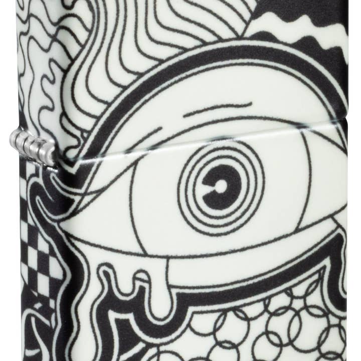 Benhalex - Wholesale Lighter - Zippo Psychedelic Eye Glow in the Dark 540 Design Lighter #46428