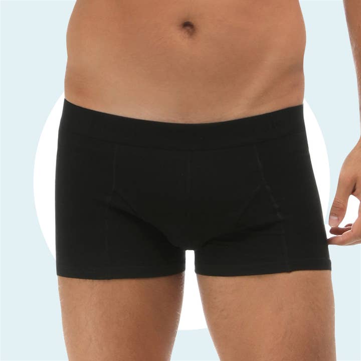 EcologiQ - Wholesale Underwear - Men's - 1 waterproof washable absorbent boxer shorts for men - Urine leakage