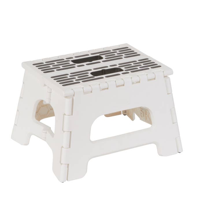 Black+Decker Tritthocker, zusammenklappbar, 9 Zoll, Weiß/Grau für den Großhandel von Vanderbilt Home Collections