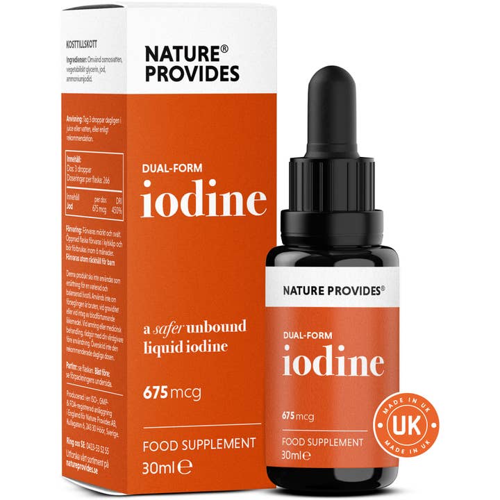 Dual-Form Iodine (675mcg) Extracted From Natural Kelp - 30ml for wholesale by Nature Provides