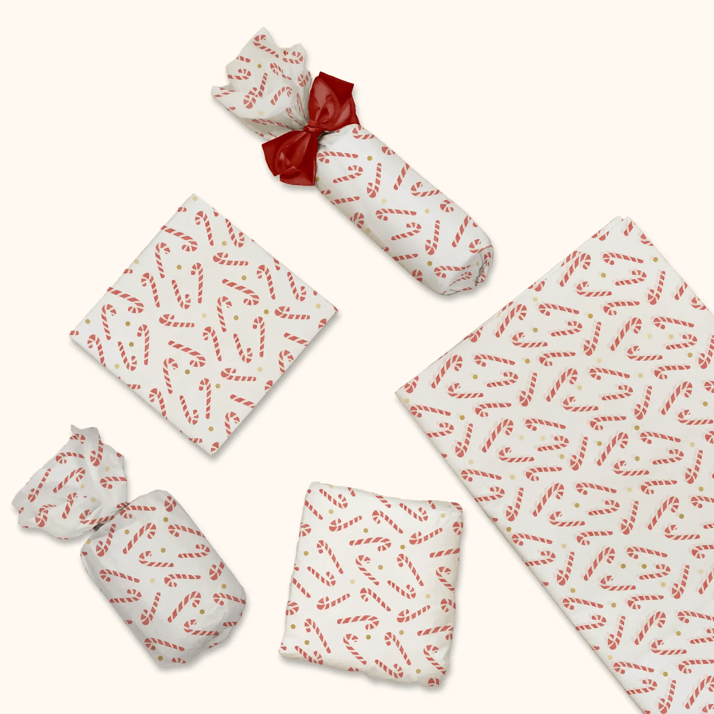 Eleven Fashion – wholesale Tissue paper – Candy Cane Designer Printed Tissue Paper1